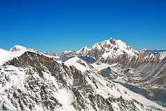 16 Yakawa Kang, Putrun Himal with Genjang Below To The Northeast From Chulu Far East Summit Panorama